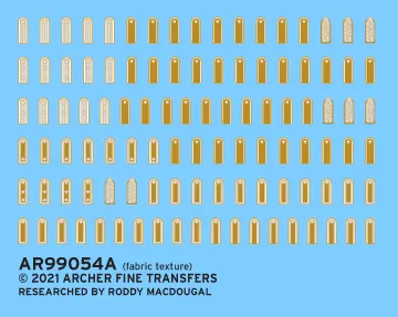 Archer Uniform Patches Schulterklappen DAK Uniformaufnäher 1/35