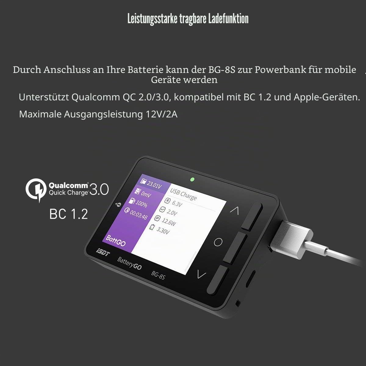 ISDT BG-8S Batterietester LCD 1-8S Balancer
