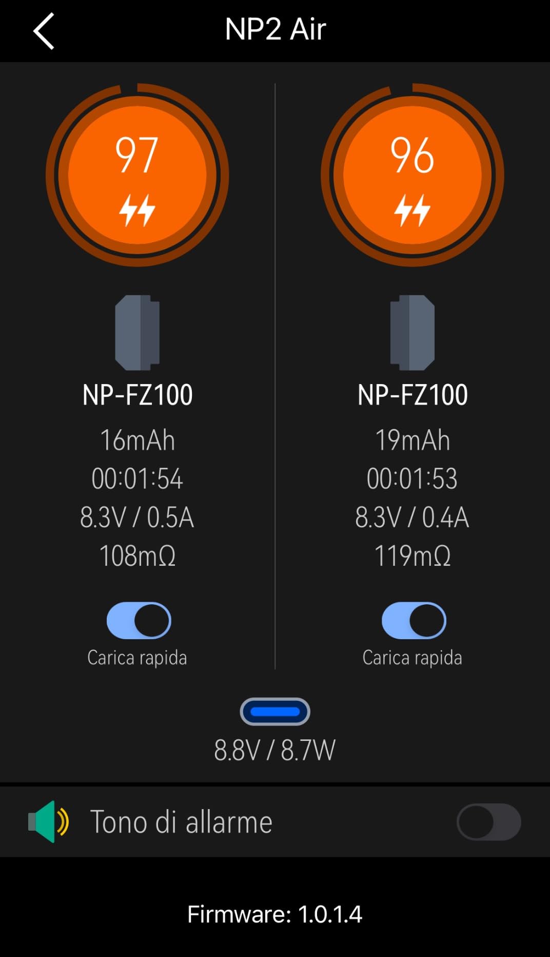 ISDT NP2 Air Kamera Akkuladegerät NP-FZ100 USB-C