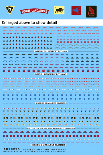 Archer AFT Decals Commonwealth Patches Abziehbilder 1/35