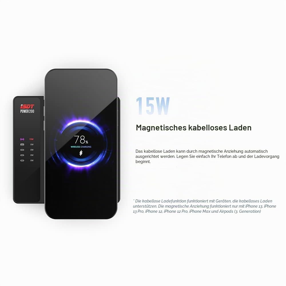 ISDT Power 200 USB-C Netzteil 200W 5-fach LCD