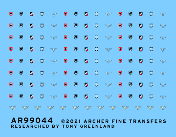 Archer AFT Decals Helmabzeichen Mix Abziehbilder 1/35 Fallschirmjäger
