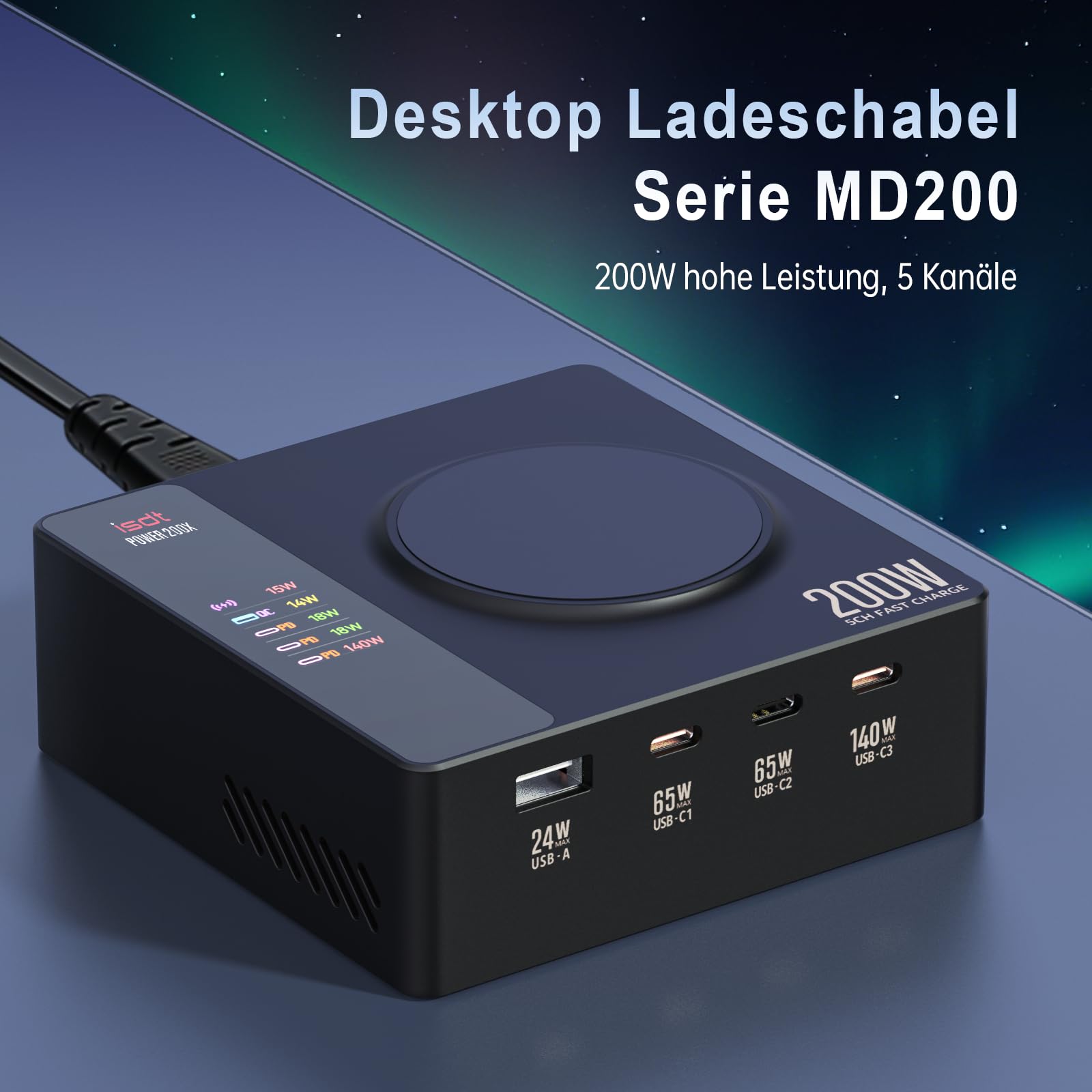 ISDT Power 200H Desktop Ladegerät 200W USB-C PD 3.1