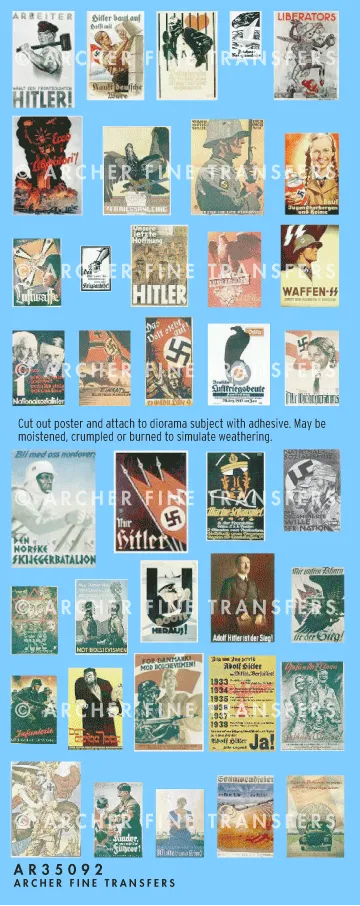 Archer Miscellaneous Propaganda Poster 1/35 38 Stück