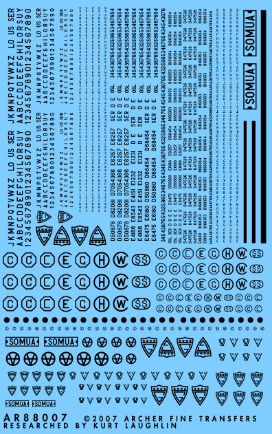 Archer U.S. Armor Gusszeichen Sherman Decals 1/35 1/48