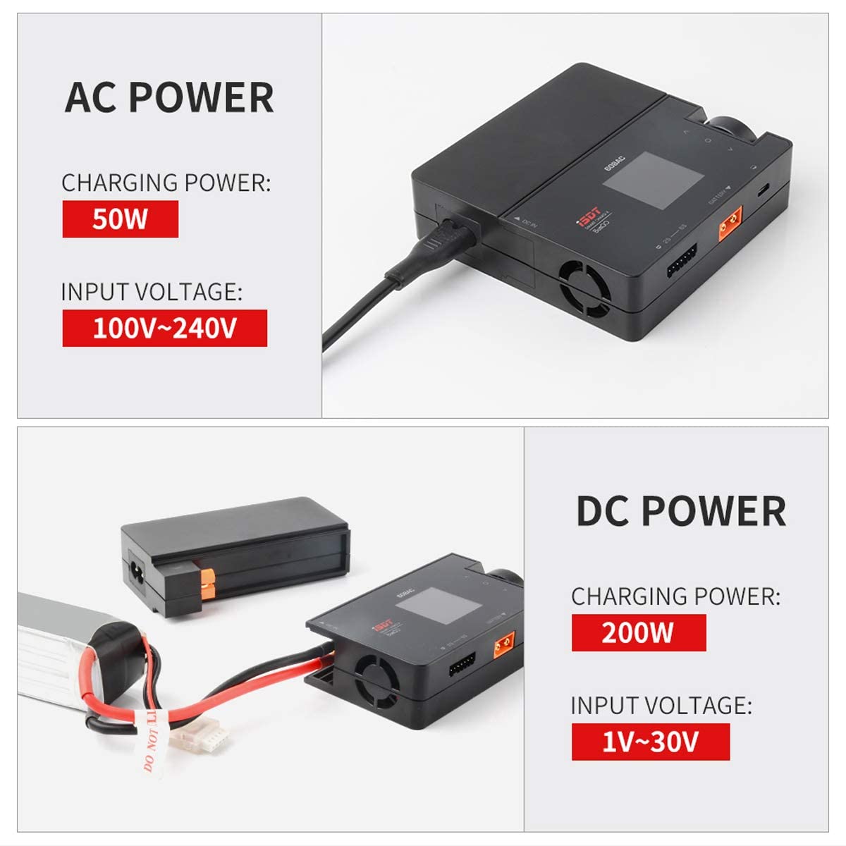 ISDT 608AC LiPo Ladegerät AC/DC 1-6S mit Balancer