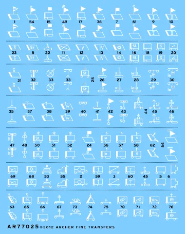 Archer AFT Decals Deutsche Taktische Zeichen Decal 1/35