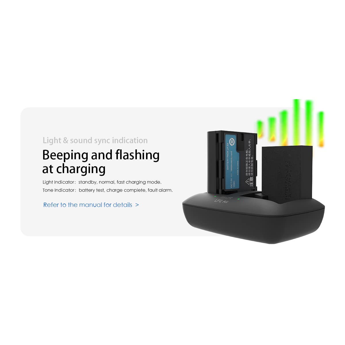 ISDT LP2 AIR Kamera Akku Ladegerät Dual LP-E6 USB-C