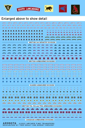 Archer AFT Decals Commonwealth Patches Abziehbilder 1/35