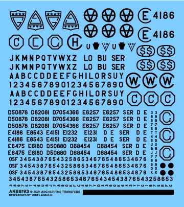 Archer U.S. Armor Gusszeichen Decals 1/16 US-Panzer