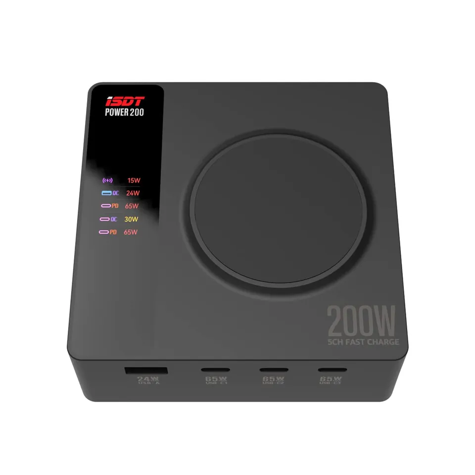 ISDT Power 200 USB-C Netzteil 200W 5-fach LCD
