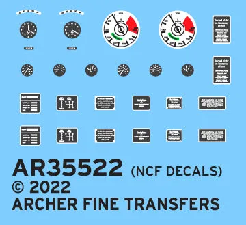Archer German Armor Sd.Kfz.9 Famo Instrumente Decals 1/35