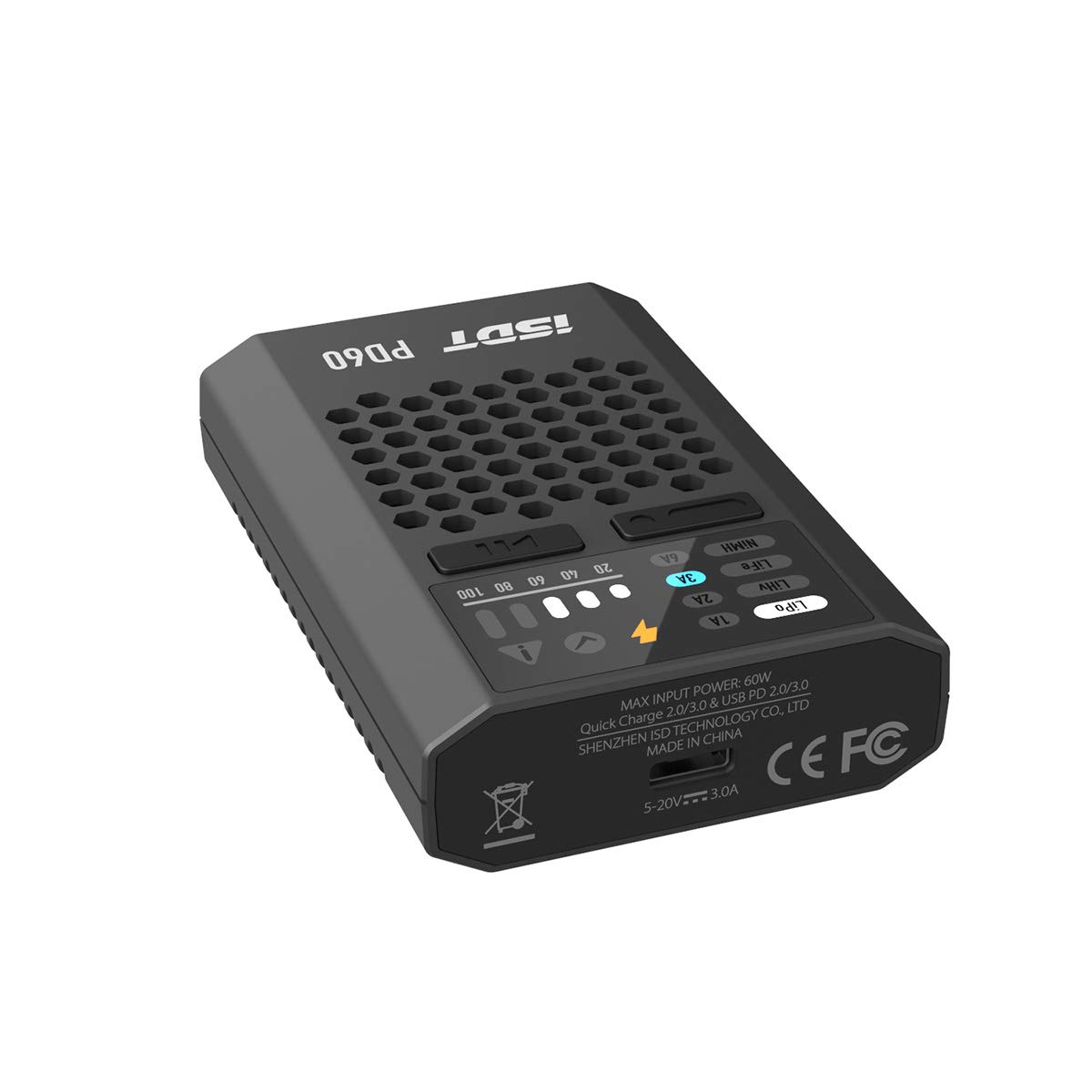 ISDT PD60 LiPo Ladegerät USB-C 60W 6A 1-4S Mini