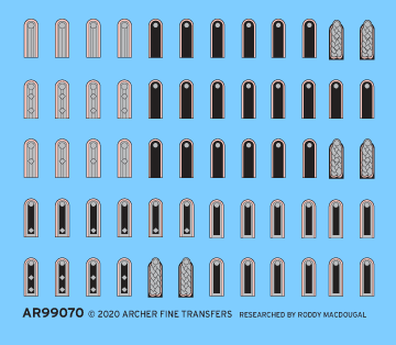 Archer Uniform Patches Schulterklappen SS 1/16 Panzer rosa