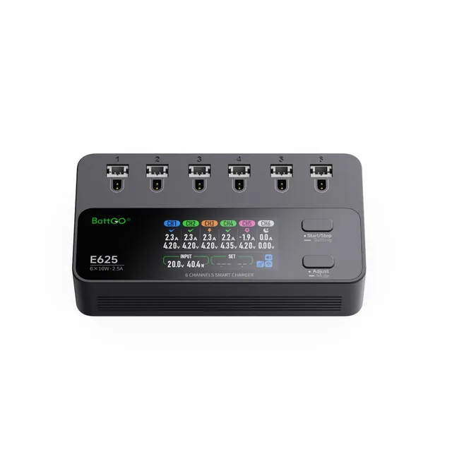 ISDT E625 6-Kanal LiPo Ladegerät 1S USB-C