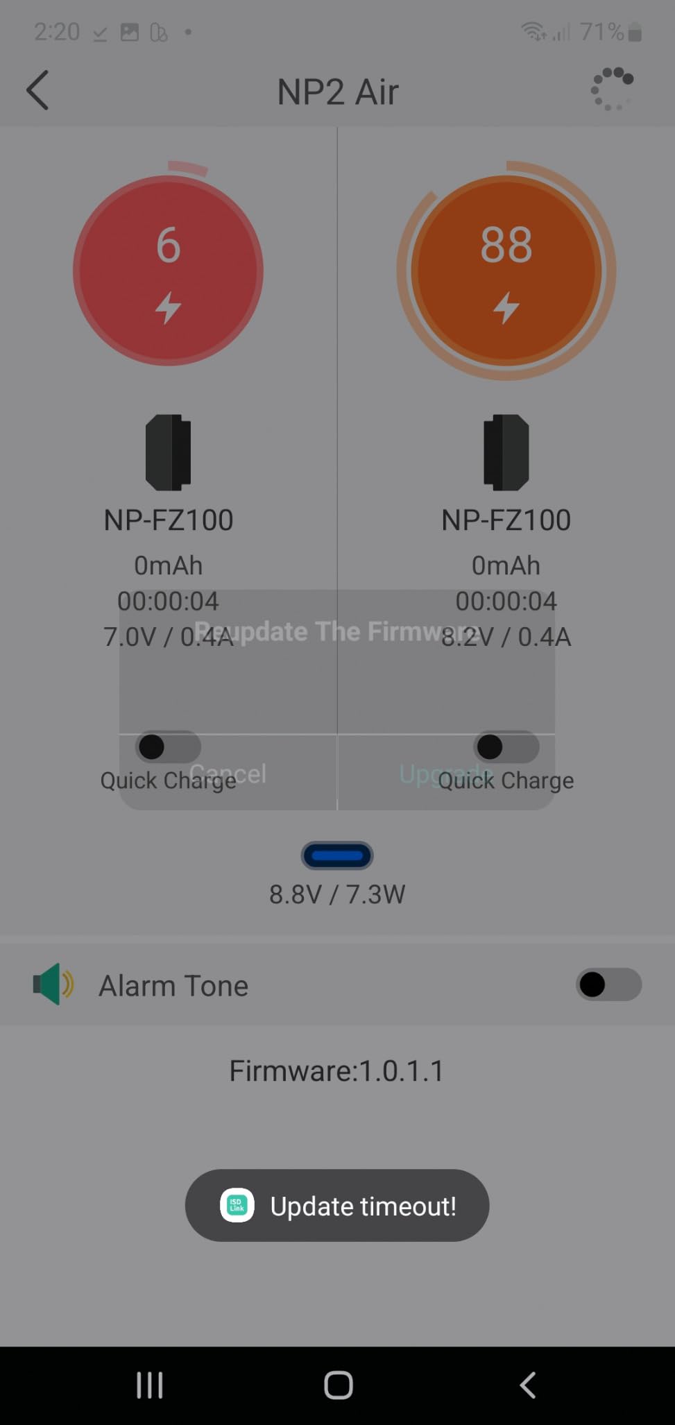 ISDT NP2 Air Kamera Akkuladegerät NP-FZ100 USB-C