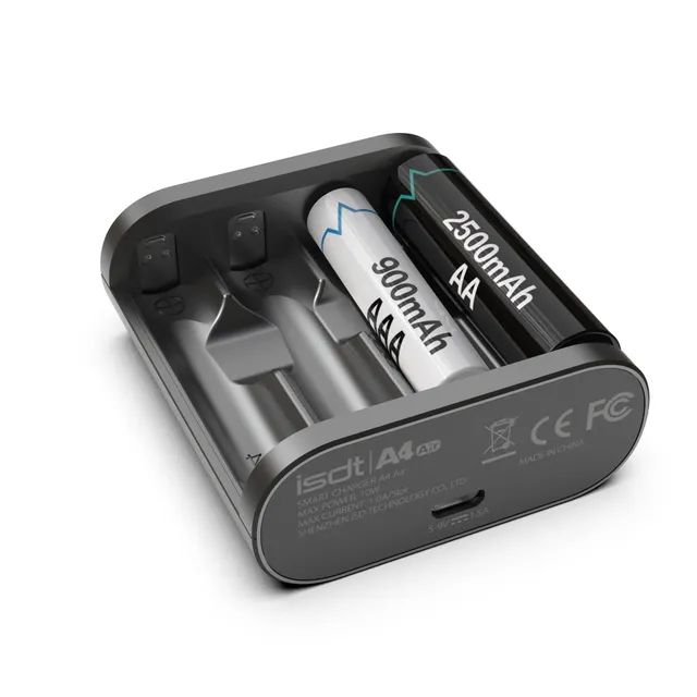 ISDT A4 Air Akku Ladegerät AA AAA Bluetooth 4-Slot