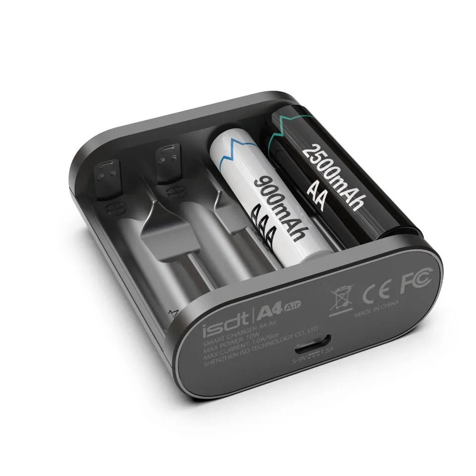 ISDT A4 Air Akku Ladegerät AA AAA Bluetooth 4-Slot
