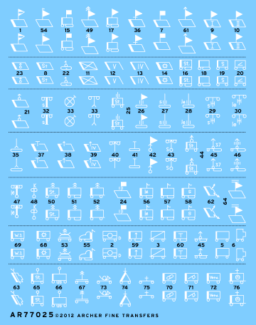 Archer AFT Decals Deutsche Taktische Zeichen Decal 1/35
