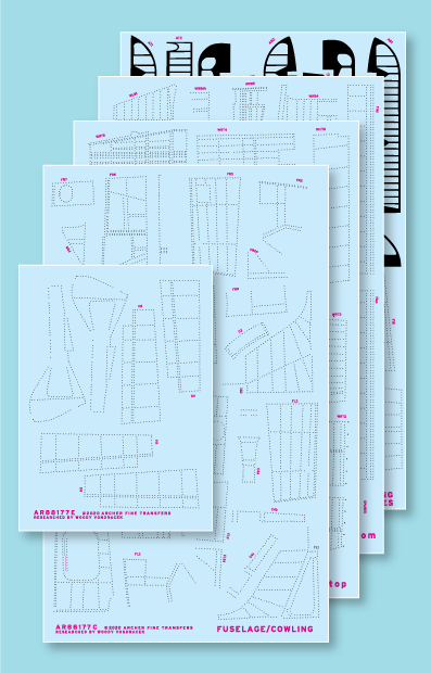 Archer Aircraft Fw 190 Nieten Skins 1/32 Hasegawa