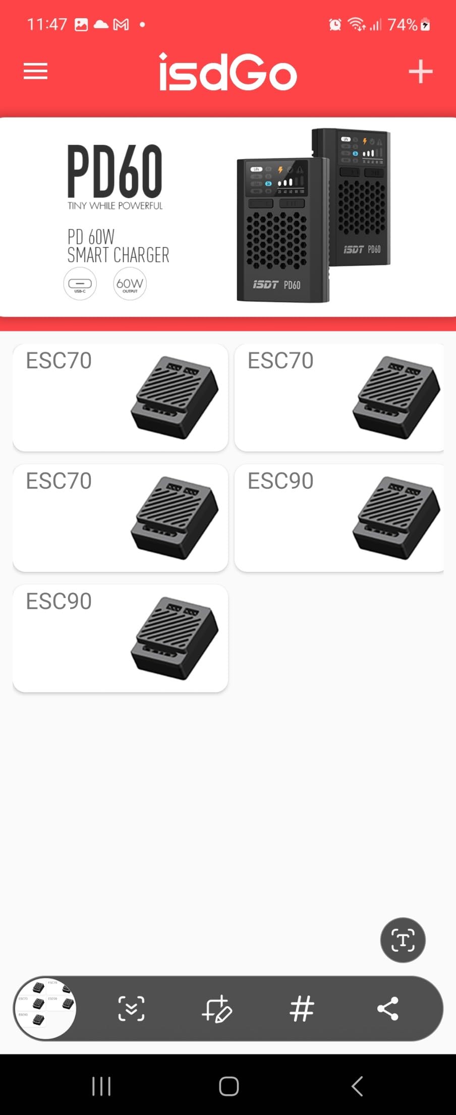 ISDT ESC 90 Fahrtregler Brushed WP1080 90/180A 1:10