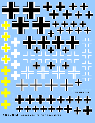 Archer AFT Decals Balkenkreuz WWII Abziehbilder 1/35
