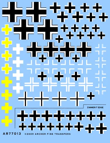 Archer AFT Decals Balkenkreuz WWII Abziehbilder 1/35