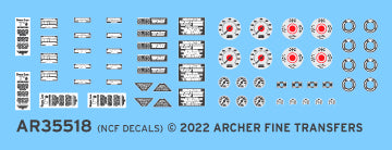 Archer U.S. Armor M2/M3 Halftrack Instrumente Decals
