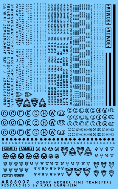 Archer U.S. Armor Gusszeichen Sherman Decals 1/35 1/48