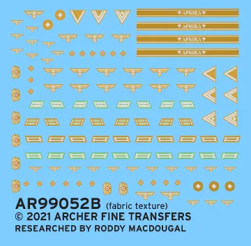 Archer Uniform Patches Panzergrenadiere DAK Decals 1/35
