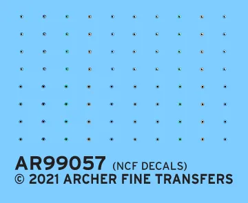 Archer Eyeball Iris Decals 1/16 120mm 80 Stück