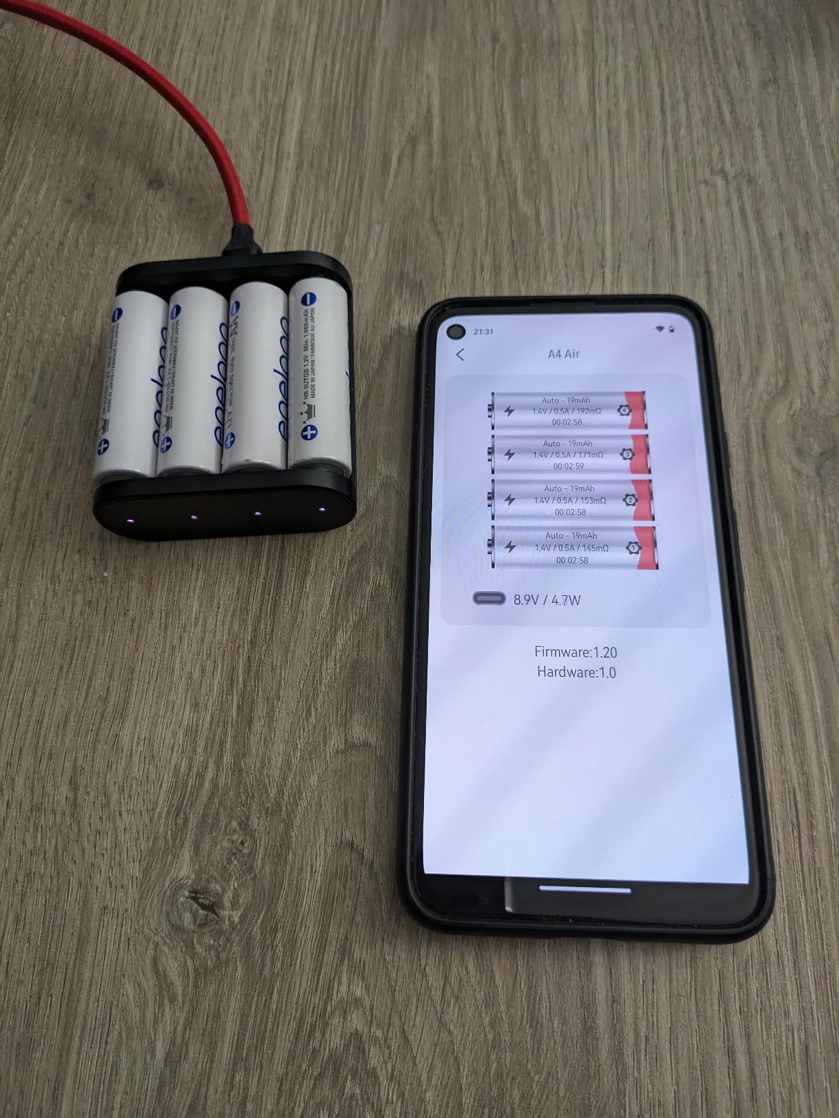 ISDT A4 Air Akku Ladegerät AA AAA Bluetooth 4-Slot