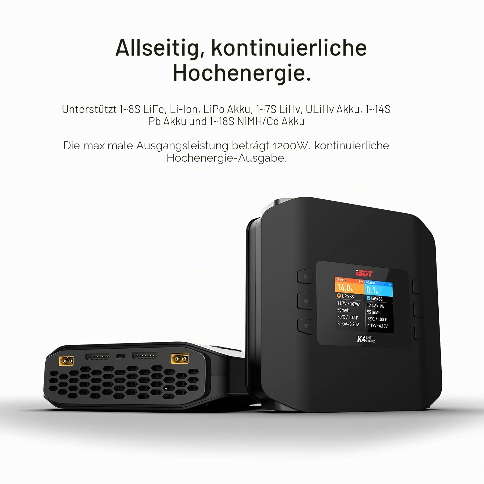 ISDT K4 AC DC Ladegerät 400W LiPo 1-8S Balance