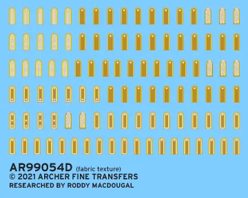 Archer Uniform Patches Schulterklappen DAK 1/35