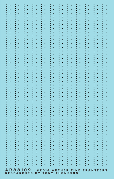 Archer Surface Details Boxcar Nieten Decals S versetzte Reihe