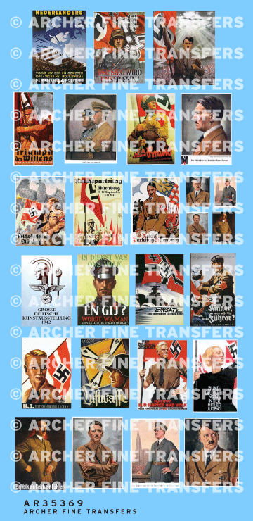Archer Miscellaneous Poster 1/35 Propaganda Mix 26 Stk
