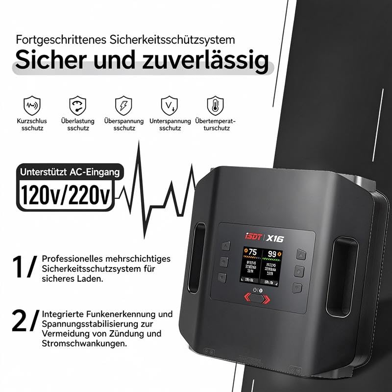 ISDT X16 Ladegerät AC 2200W LiPo Dual 2x20A