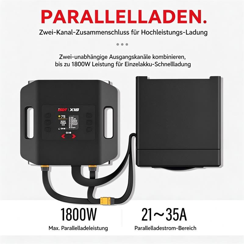 ISDT X16 Ladegerät AC 2200W LiPo Dual 2x20A