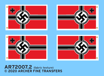 Archer Flags Kriegsmarine Flaggen 1/72 Stoffstruktur