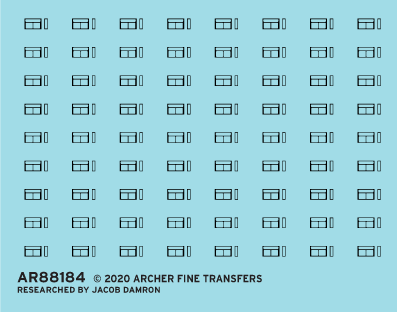 Archer Surface Details RPO/BEM Kartenhalter Decals HO 70 Stück