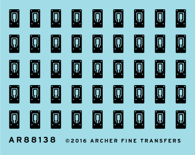 Archer Surface Details EMD Latches Oberflächendecals Spur 0