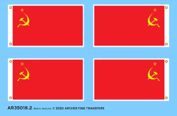 Archer Flags Soviet Flags Flaggen 1/35 Stoffstruktur