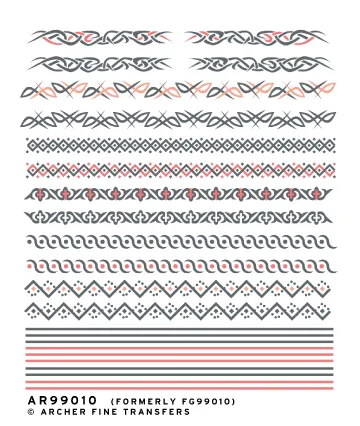 Archer Eyeball & Tattoo Decals Band Tattoo Mix Abziehbilder 1/6-1/4