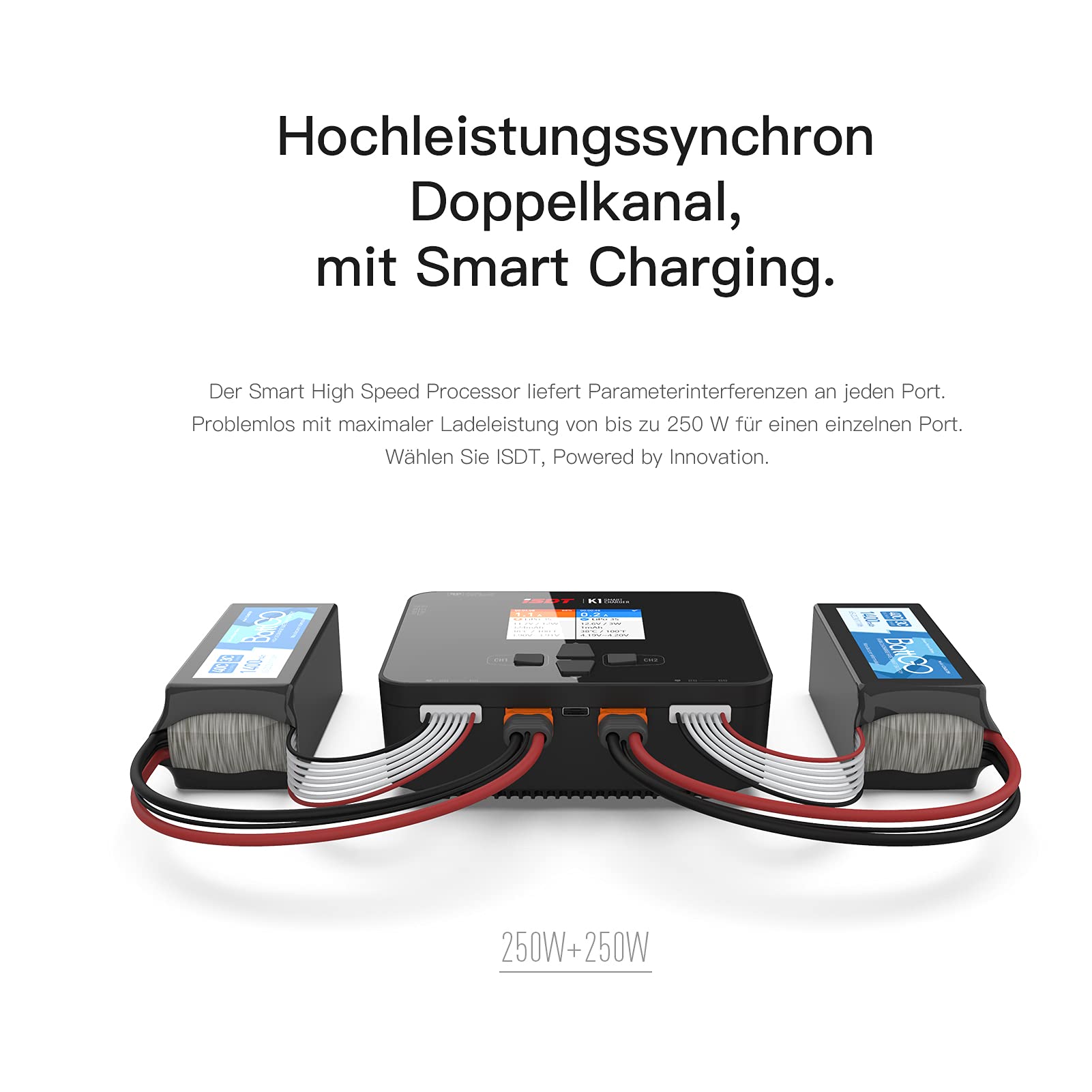 ISDT K1 LiPo Balance Ladegerät AC/DC 1-6S 250W