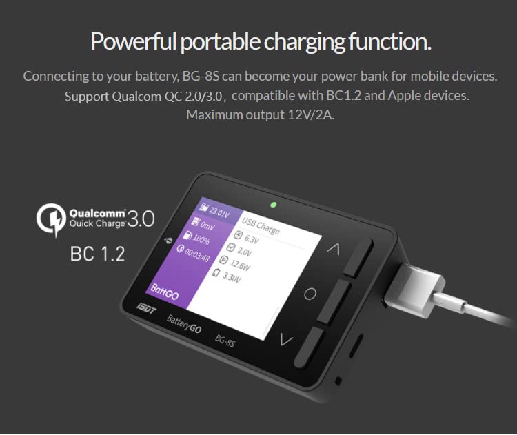 ISDT BG-8S Batterietester LiPo Checker 1-8S mit Balancer
