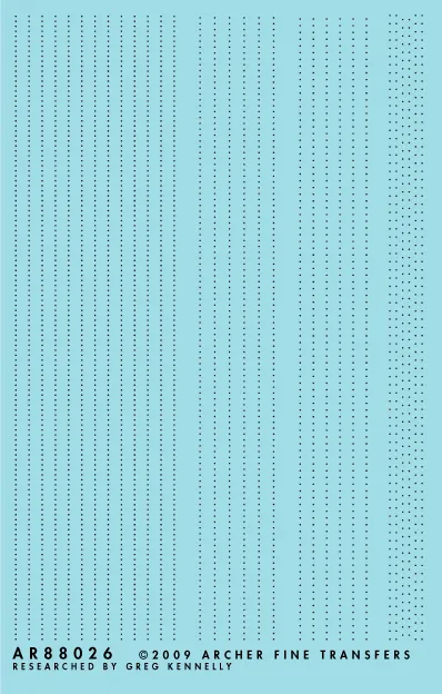 Archer Surface Details Waggon Nieten Decals HO 0,20 mm