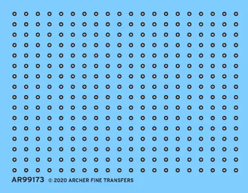 Archer Aircraft British Cowling Fasteners Decals 1/24
