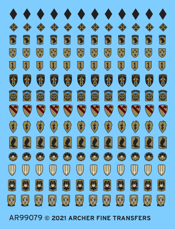Archer Uniform Patches US Army Vietnam Decal 1/35