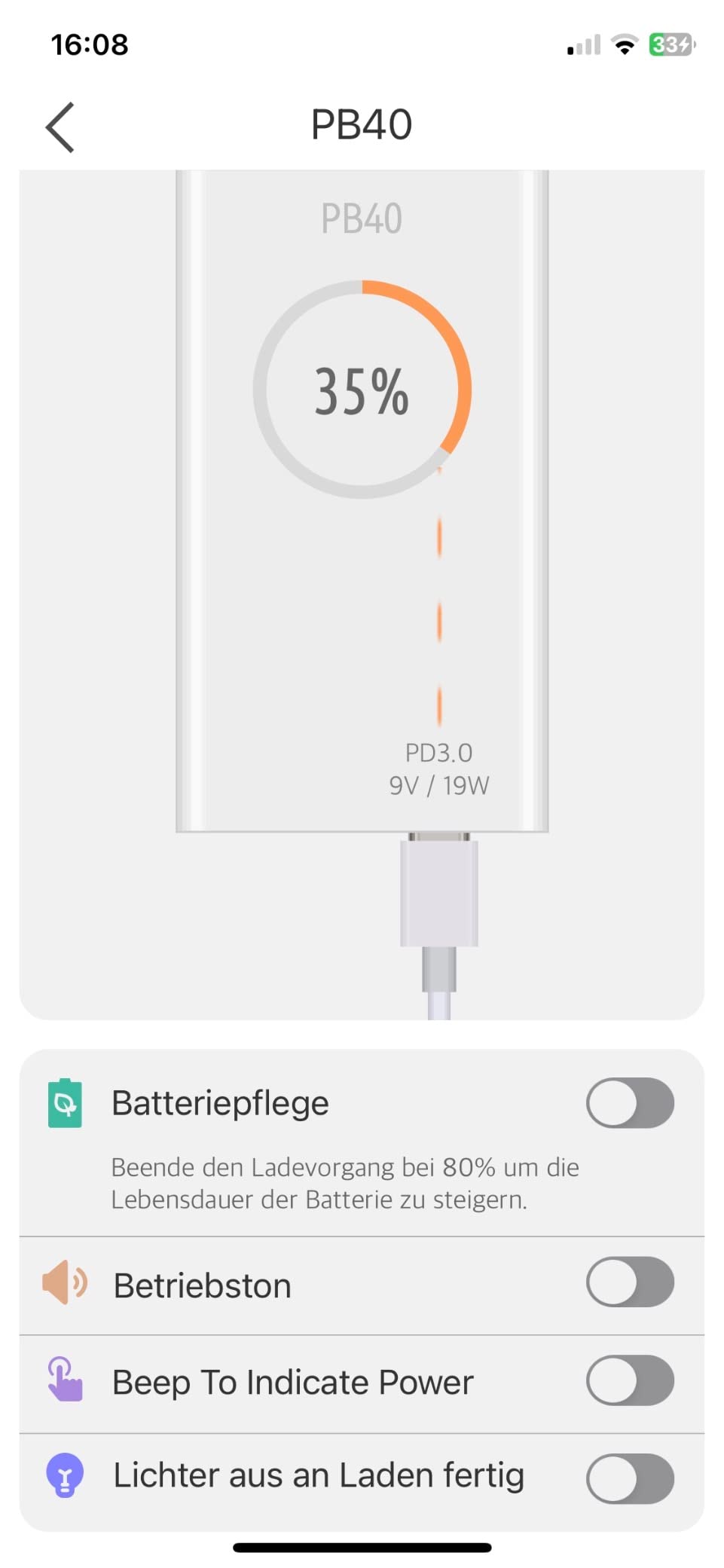 ISDT PB40 Mobile Power Powerbank 10000mAh 36W USB-C PD