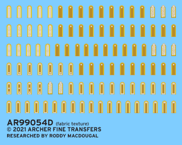 Archer Uniform Patches Schulterklappen DAK 1/35